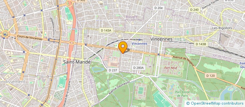 localisation de l'entreprise MADAME STEPHANIE CHOCHON à VINCENNES