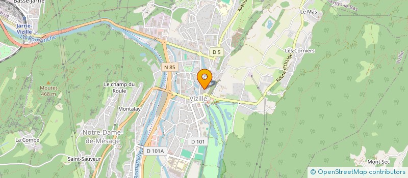 localisation de l'entreprise MADAME STEPHANIE CLAIR  VIZILLE