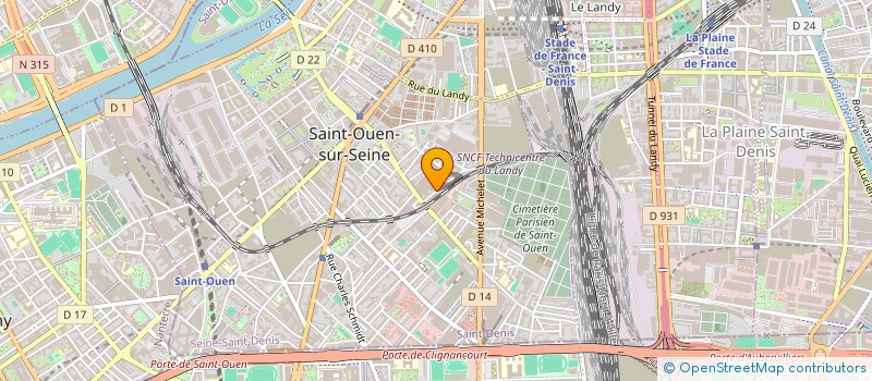 localisation de l'entreprise MADAME STEPHANIE CLAIRVILLE  SAINT-OUEN-SUR-SEINE