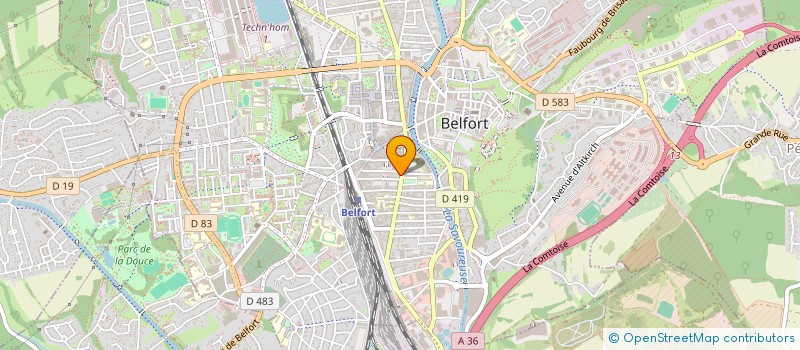 localisation de l'entreprise MADAME STEPHANIE CLERGET à BELFORT
