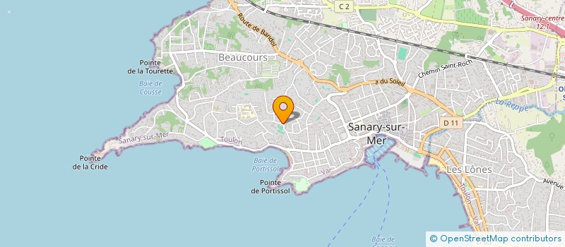 localisation de l'entreprise MADAME STEPHANIE CLOZEL à SANARY-SUR-MER