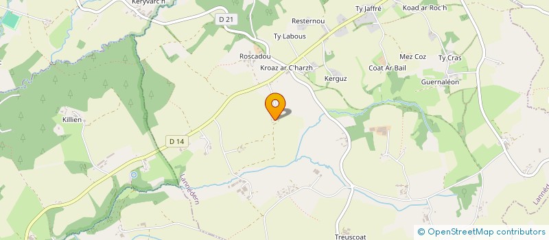 localisation de l'entreprise MADAME STEPHANIE COCHENNEC  LANNEDERN
