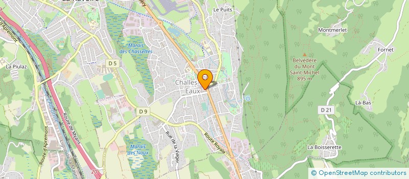 localisation de l'entreprise MADAME STEPHANIE COCHET  CHALLES-LES-EAUX