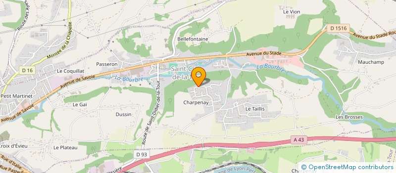 localisation de l'entreprise MADAME STEPHANIE COIGNET  SAINT-CLAIR-DE-LA-TOUR