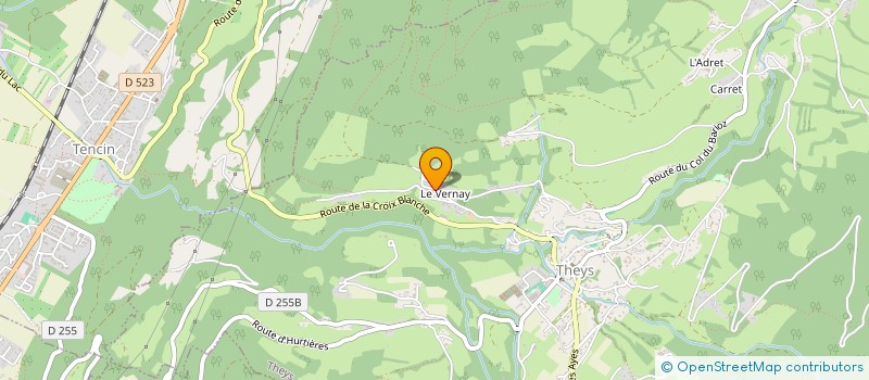 localisation de l'entreprise MADAME STEPHANIE COINDET  CRETS EN BELLEDONNE