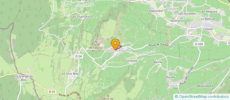 localisation de l'entreprise MADAME STEPHANIE COIRAL  SOLUTRE-POUILLY