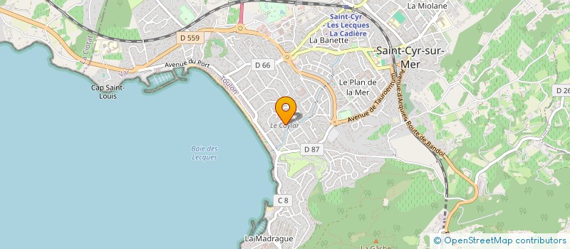 localisation de l'entreprise MADAME STEPHANIE COLAS à SAINT-CYR-SUR-MER