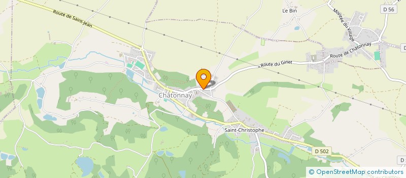 localisation de l'entreprise MADAME STEPHANIE COLIN  CHATONNAY