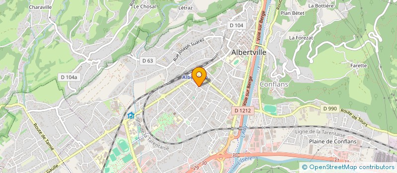 localisation de l'entreprise MADAME STEPHANIE COLLET à ALBERTVILLE