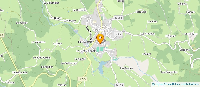 localisation de l'entreprise MADAME STEPHANIE COLPAERT  CUNLHAT