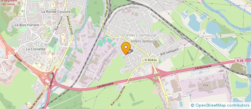 localisation de l'entreprise MADAME STEPHANIE COLSON  VILLERS-SEMEUSE