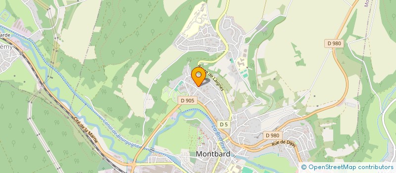 localisation de l'entreprise MADAME STEPHANIE COMMARET à MONTBARD