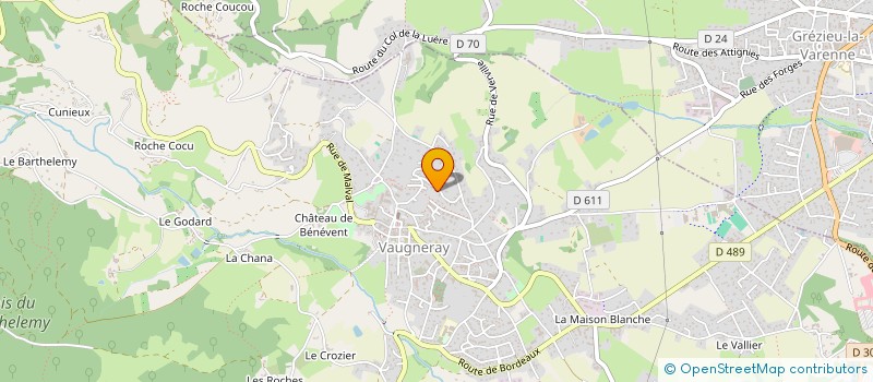 localisation de l'entreprise MADAME STEPHANIE CONGOURDEAU  VAUGNERAY