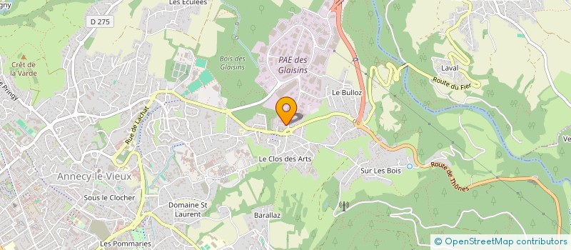 localisation de l'entreprise MADAME STEPHANIE CORDIER à ANNECY