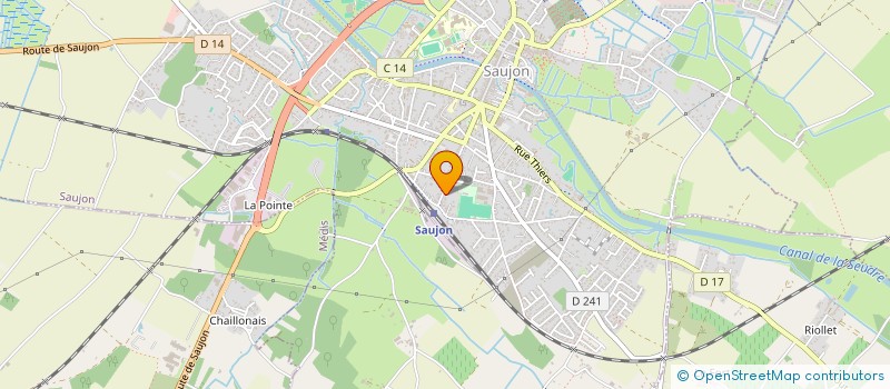 localisation de l'entreprise MADAME STEPHANIE COSSON  SAUJON