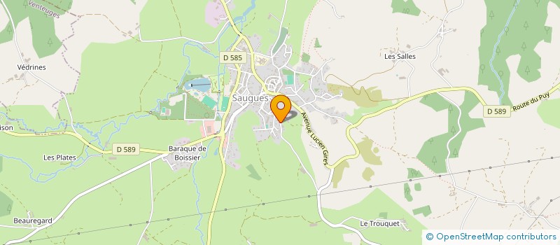 localisation de l'entreprise MADAME STEPHANIE COUDERT  SAUGUES