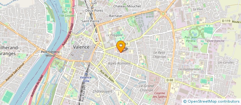 localisation de l'entreprise MADAME STEPHANIE COULET  VALENCE