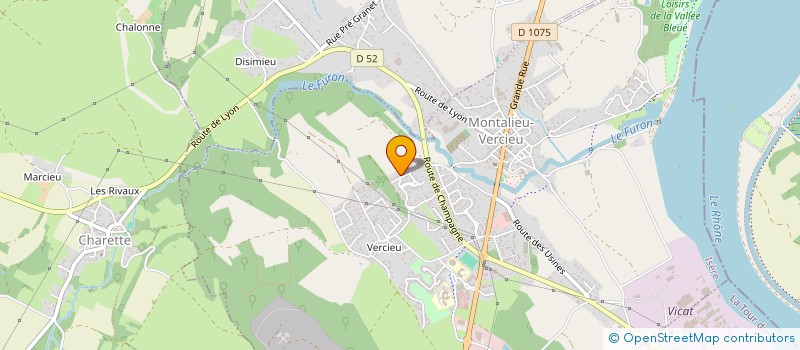 localisation de l'entreprise MADAME STEPHANIE COUNE  MONTALIEU-VERCIEU