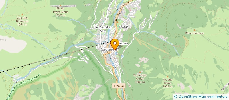 localisation de l'entreprise MADAME STEPHANIE COURTADE  CAUTERETS