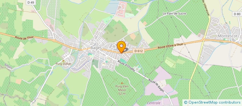 localisation de l'entreprise MADAME STEPHANIE COURTY  BAGES