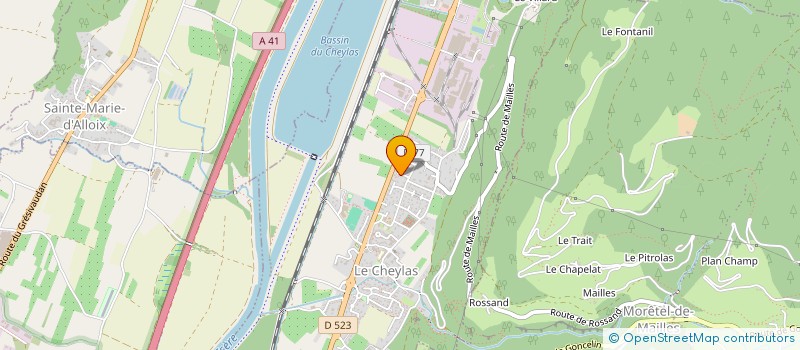 localisation de l'entreprise MADAME STEPHANIE COUTURIER  CRETS EN BELLEDONNE