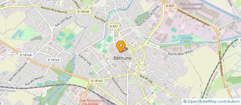 localisation de l'entreprise MADAME STEPHANIE CRAMEZ à BETHUNE