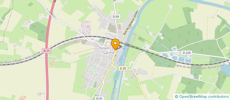 localisation de l'entreprise MADAME STEPHANIE CRANCEE  NOYEN-SUR-SARTHE