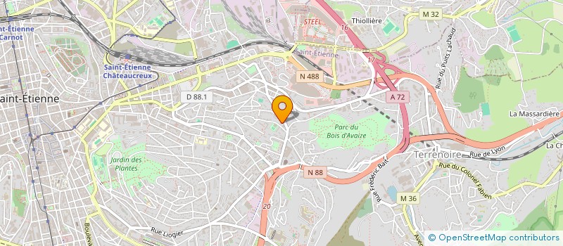 localisation de l'entreprise MADAME STEPHANIE CREPINGE  SAINT-ETIENNE