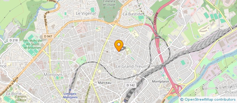 localisation de l'entreprise MADAME STEPHANIE CRESPI à LIMOGES