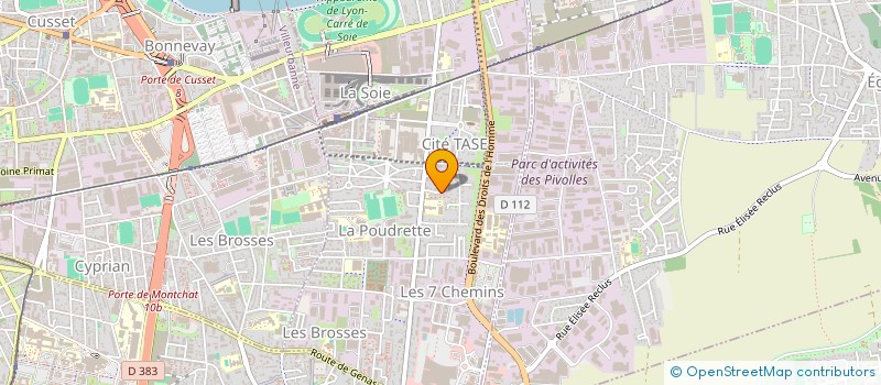 localisation de l'entreprise MADAME STEPHANIE CRISTINA GUTIERREZ DELGADO  VAULX-EN-VELIN