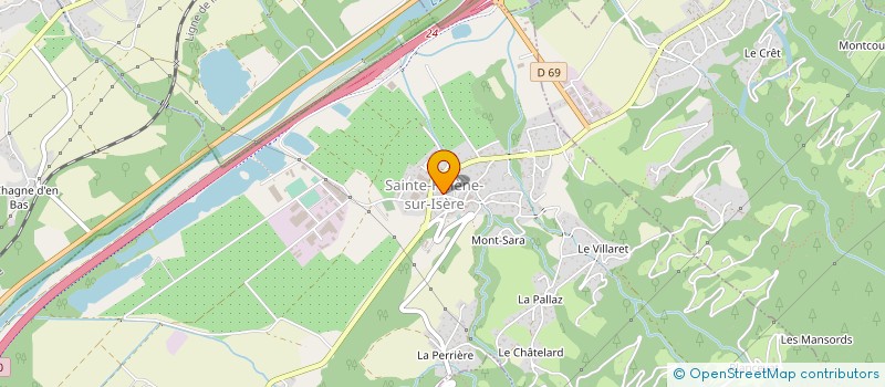 localisation de l'entreprise MADAME STEPHANIE CROISONNIER  SAINTE-HELENE-SUR-ISERE