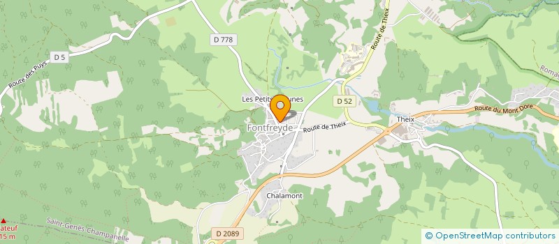 localisation de l'entreprise MADAME STEPHANIE CROUZEIX  SAINT-GENES-CHAMPANELLE