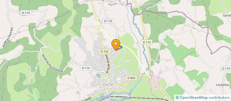 localisation de l'entreprise MADAME STEPHANIE CROUZILLAC  VAYRAC