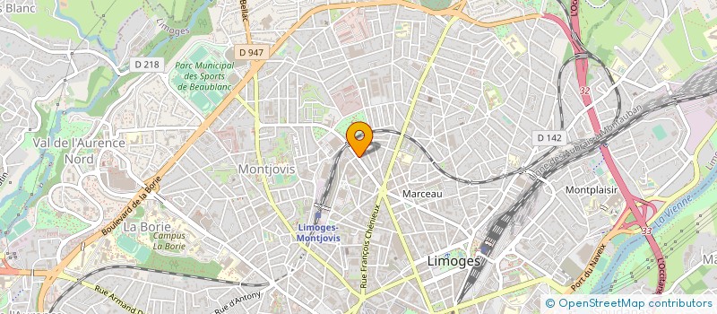 localisation de l'entreprise MADAME STEPHANIE CURET à LIMOGES