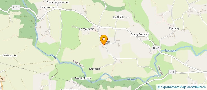 localisation de l'entreprise MADAME STEPHANIE D'HOOGHE  ROSPORDEN