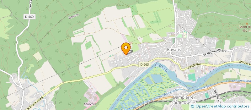 localisation de l'entreprise MADAME STEPHANIE DA SILVA  BAVANS