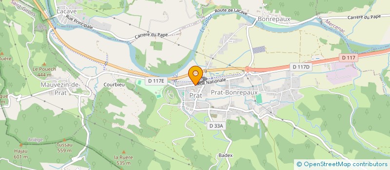 localisation de l'entreprise MADAME STEPHANIE DASTUGUE  PRAT-BONREPAUX