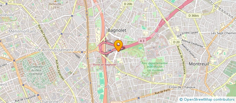 localisation de l'entreprise MADAME STEPHANIE DAUDON à BAGNOLET