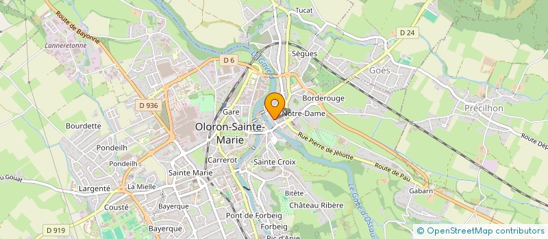 localisation de l'entreprise MADAME STEPHANIE DAUMAS  OLORON-SAINTE-MARIE