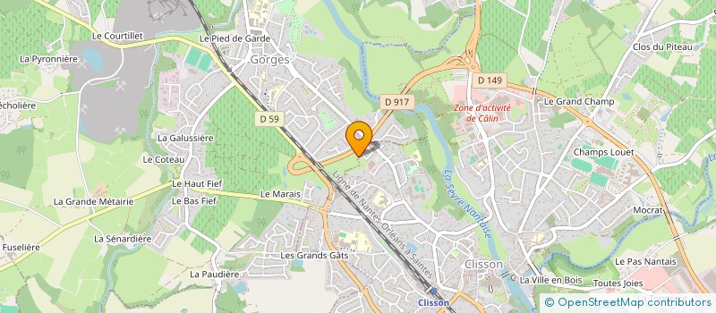 localisation de l'entreprise MADAME STEPHANIE DAUNIS  CLISSON