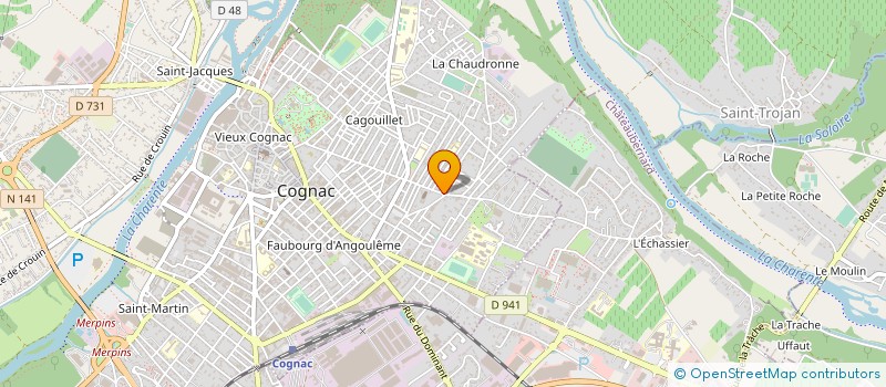 localisation de l'entreprise MADAME STEPHANIE DAVIS à COGNAC