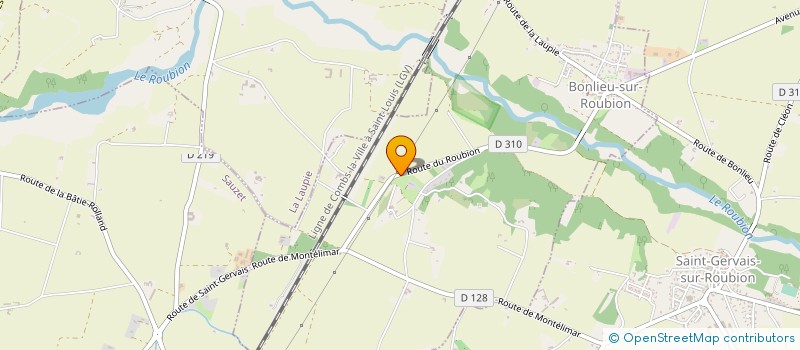 localisation de l'entreprise MADAME STEPHANIE DE BENEDETTI  BONLIEU-SUR-ROUBION