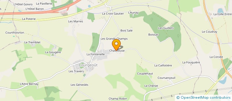 localisation de l'entreprise MADAME STEPHANIE DE FREITAS à COURGEOUT