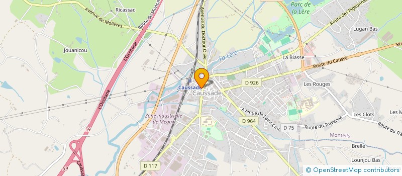 localisation de l'entreprise MADAME STEPHANIE DEBAR  CAUSSADE