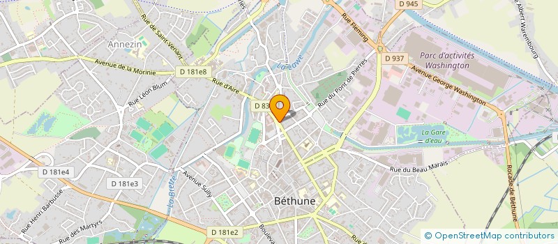 localisation de l'entreprise MADAME STEPHANIE DEBERT à BETHUNE