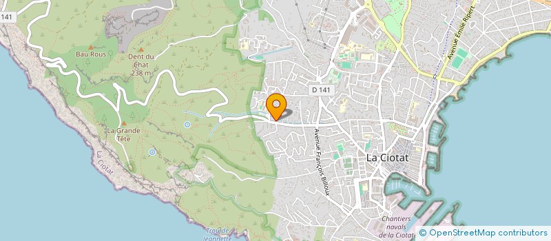 localisation de l'entreprise MADAME STEPHANIE DEBOIS  LA CIOTAT