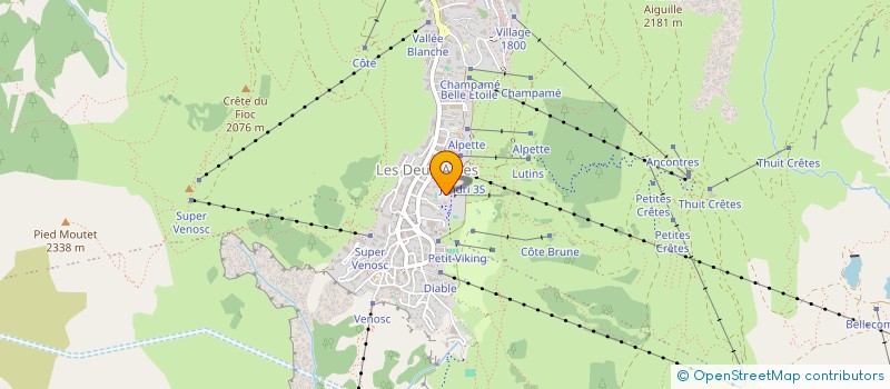 localisation de l'entreprise MADAME STEPHANIE DEBOUT  LES DEUX ALPES