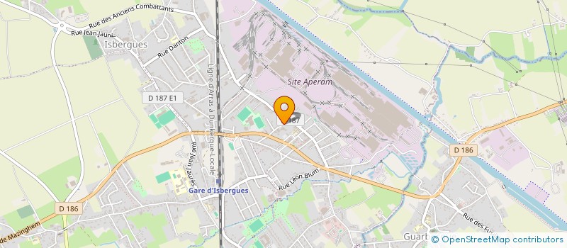 localisation de l'entreprise MADAME STEPHANIE DEBUISELLE  ISBERGUES