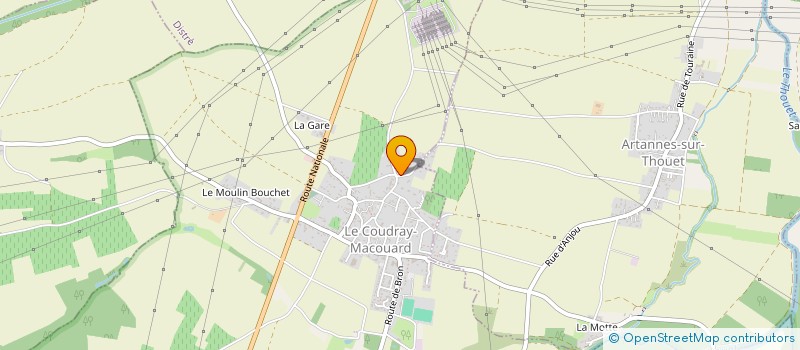 localisation de l'entreprise MADAME STEPHANIE DECAMPS  LE COUDRAY-MACOUARD