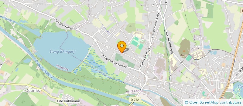 localisation de l'entreprise MADAME STEPHANIE DECOTTIGNIES  VIEUX-CONDE